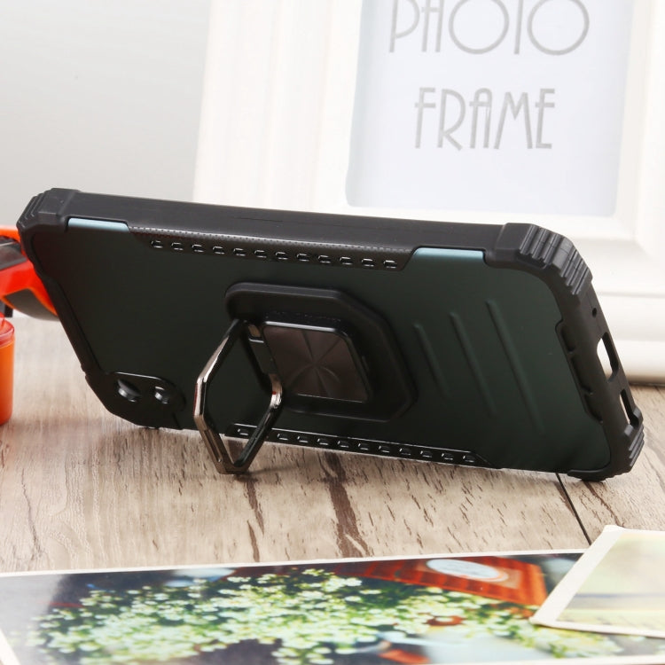 For Huawei Y5 (2019) Fierce Warrior Series Armor All-inclusive Shockproof Aluminum Alloy + TPU Protective Case with Ring Holder