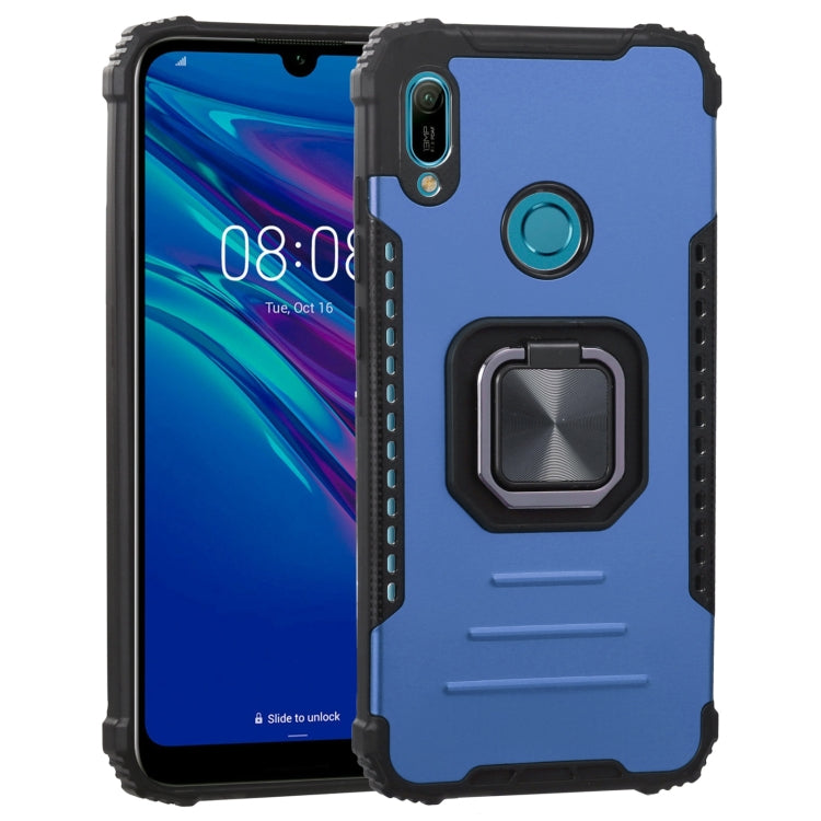 For Huawei Y6 (2019) / Y6 Pro 2019 / Y6s Fierce Warrior Series Armor All-inclusive Shockproof Aluminum Alloy + TPU Protective Case with Ring Holder
