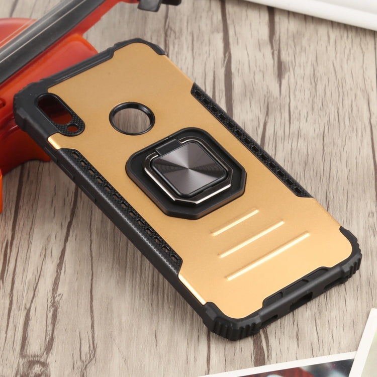 For Huawei Y6 (2019) / Y6 Pro 2019 / Y6s Fierce Warrior Series Armor All-inclusive Shockproof Aluminum Alloy + TPU Protective Case with Ring Holder
