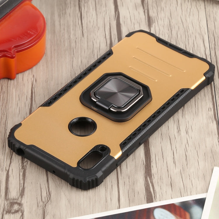 For Huawei Y6 (2019) / Y6 Pro 2019 / Y6s Fierce Warrior Series Armor All-inclusive Shockproof Aluminum Alloy + TPU Protective Case with Ring Holder