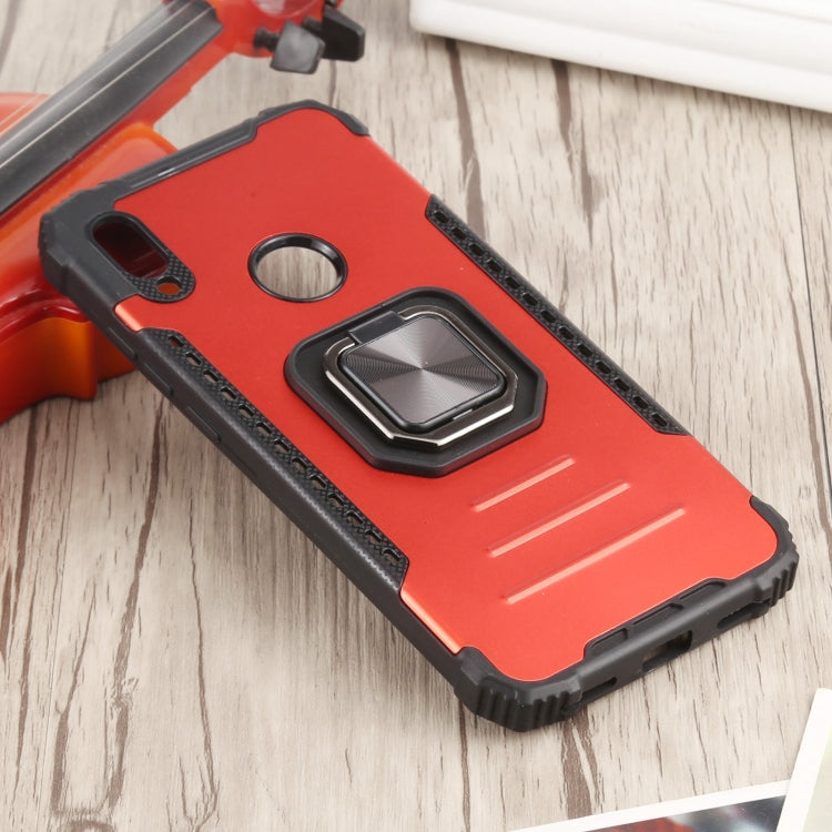 For Huawei Y6 (2019) / Y6 Pro 2019 / Y6s Fierce Warrior Series Armor All-inclusive Shockproof Aluminum Alloy + TPU Protective Case with Ring Holder