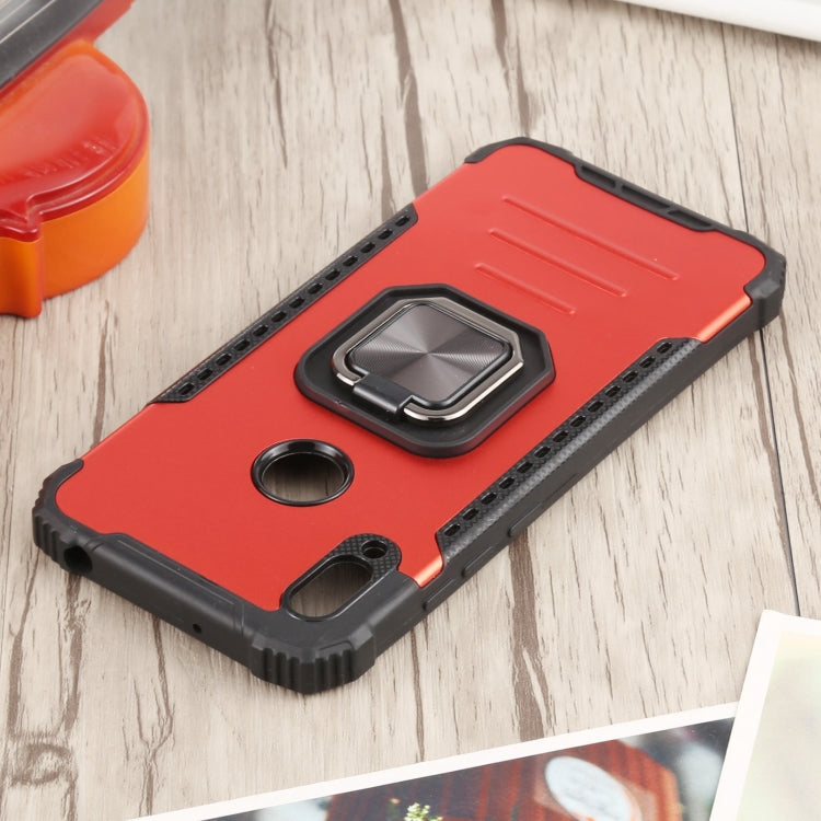 For Huawei Y6 (2019) / Y6 Pro 2019 / Y6s Fierce Warrior Series Armor All-inclusive Shockproof Aluminum Alloy + TPU Protective Case with Ring Holder
