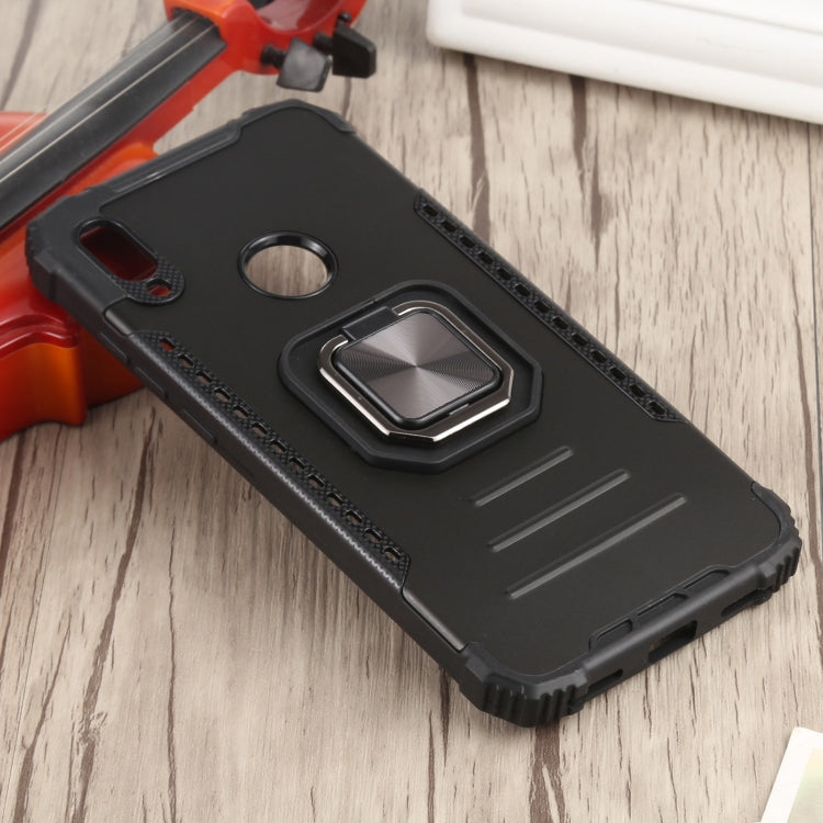 For Huawei Y6 (2019) / Y6 Pro 2019 / Y6s Fierce Warrior Series Armor All-inclusive Shockproof Aluminum Alloy + TPU Protective Case with Ring Holder