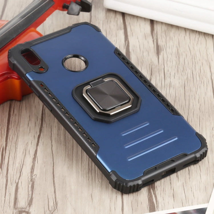For Huawei Y7 (2019) / Y7 Prime 2019 Fierce Warrior Series Armor All-inclusive Shockproof Aluminum Alloy + TPU Protective Case with Ring Holder