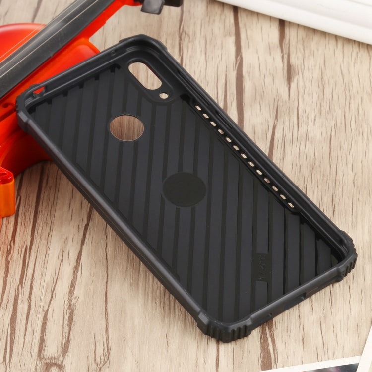 For Huawei Y7 (2019) / Y7 Prime 2019 Fierce Warrior Series Armor All-inclusive Shockproof Aluminum Alloy + TPU Protective Case with Ring Holder