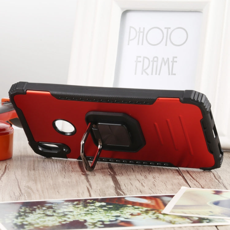 For Huawei Y7 (2019) / Y7 Prime 2019 Fierce Warrior Series Armor All-inclusive Shockproof Aluminum Alloy + TPU Protective Case with Ring Holder