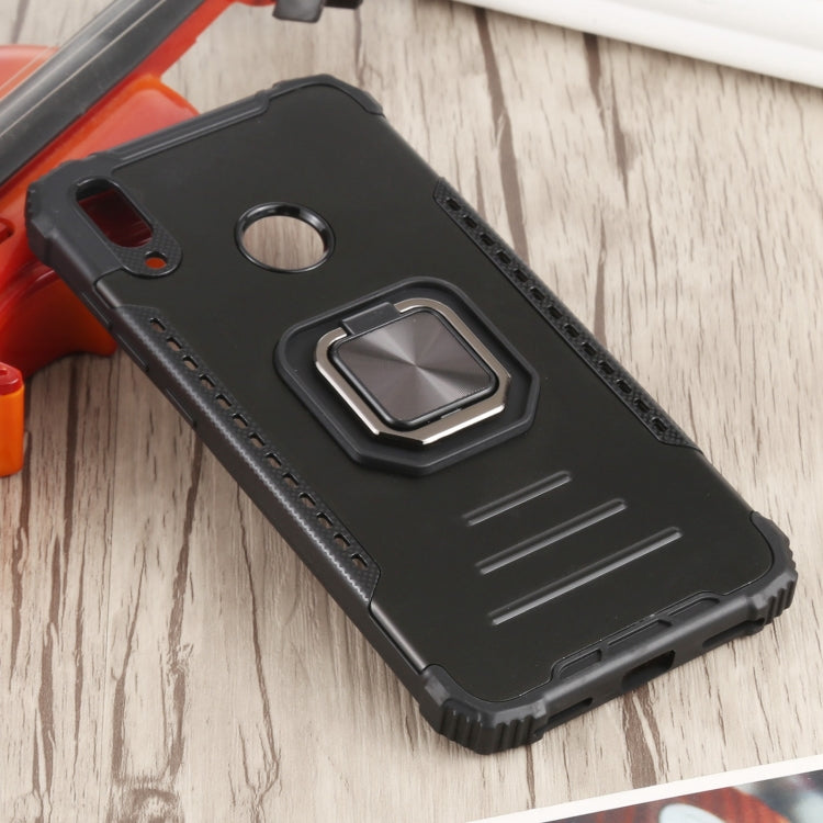For Huawei Y7 (2019) / Y7 Prime 2019 Fierce Warrior Series Armor All-inclusive Shockproof Aluminum Alloy + TPU Protective Case with Ring Holder