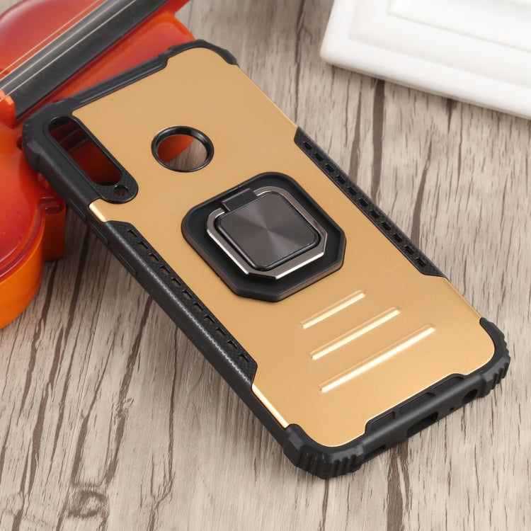 For Huawei Y7p / P40 Lite E Fierce Warrior Series Armor All-inclusive Shockproof Aluminum Alloy + TPU Protective Case with Ring Holder