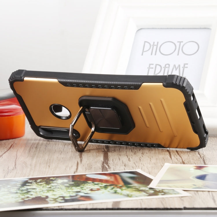 For Huawei Y7p / P40 Lite E Fierce Warrior Series Armor All-inclusive Shockproof Aluminum Alloy + TPU Protective Case with Ring Holder