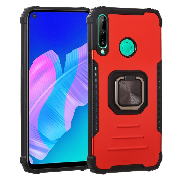 For Huawei Y7p / P40 Lite E Fierce Warrior Series Armor All-inclusive Shockproof Aluminum Alloy + TPU Protective Case with Ring Holder