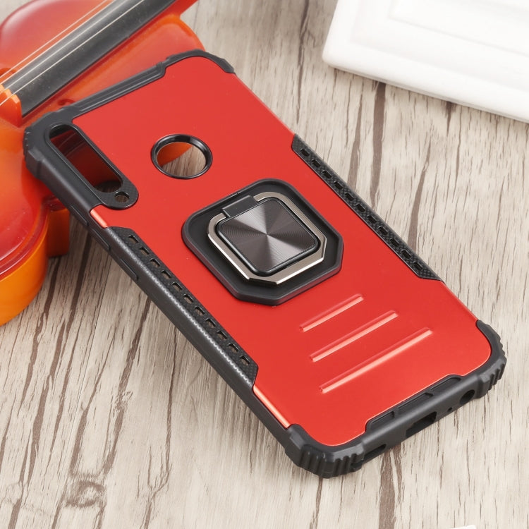 For Huawei Y7p / P40 Lite E Fierce Warrior Series Armor All-inclusive Shockproof Aluminum Alloy + TPU Protective Case with Ring Holder