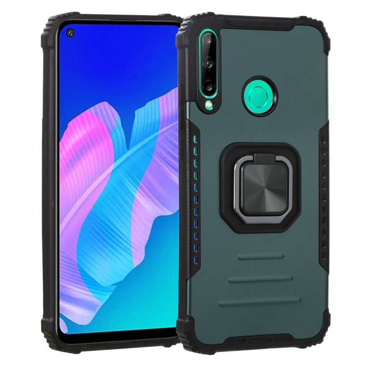 For Huawei Y7p / P40 Lite E Fierce Warrior Series Armor All-inclusive Shockproof Aluminum Alloy + TPU Protective Case with Ring Holder