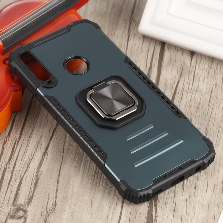 For Huawei Y7p / P40 Lite E Fierce Warrior Series Armor All-inclusive Shockproof Aluminum Alloy + TPU Protective Case with Ring Holder