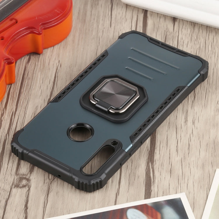 For Huawei Y7p / P40 Lite E Fierce Warrior Series Armor All-inclusive Shockproof Aluminum Alloy + TPU Protective Case with Ring Holder
