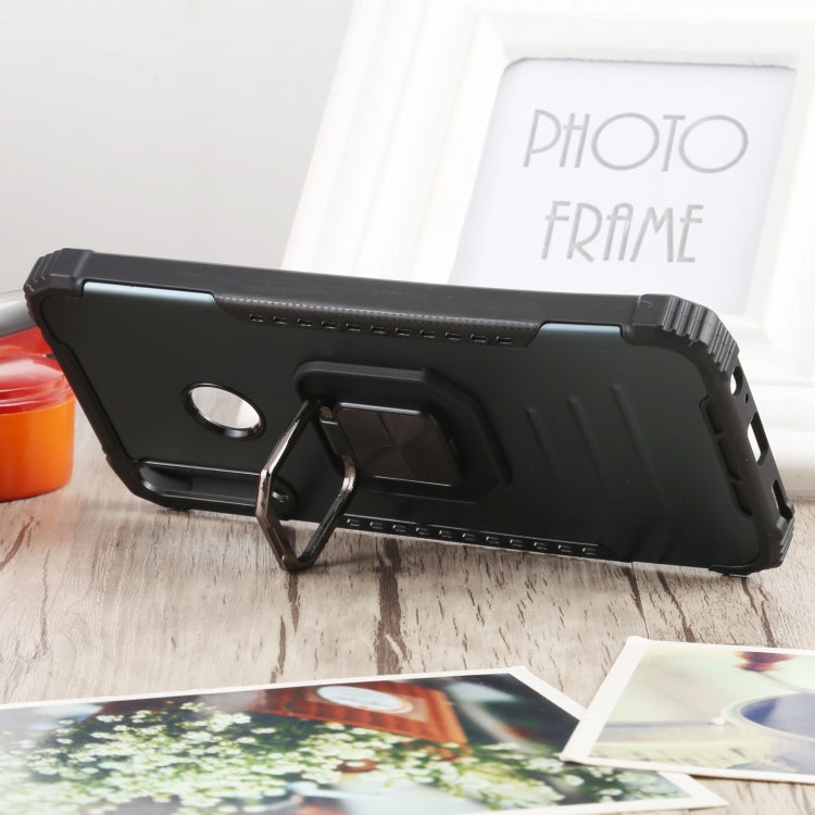 For Huawei Y7p / P40 Lite E Fierce Warrior Series Armor All-inclusive Shockproof Aluminum Alloy + TPU Protective Case with Ring Holder