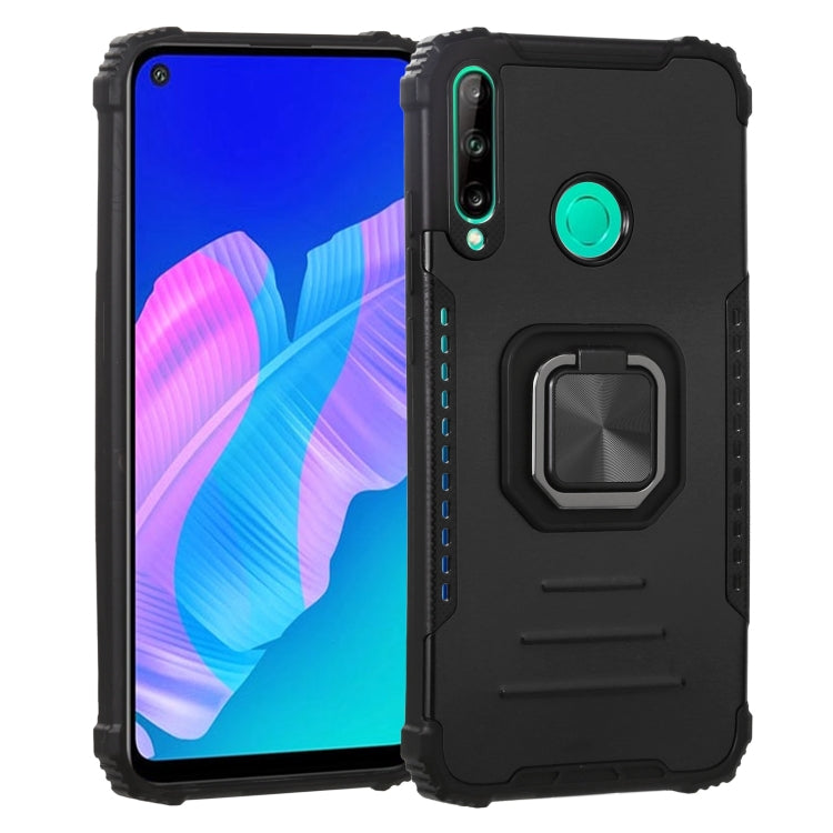 For Huawei Y7p / P40 Lite E Fierce Warrior Series Armor All-inclusive Shockproof Aluminum Alloy + TPU Protective Case with Ring Holder