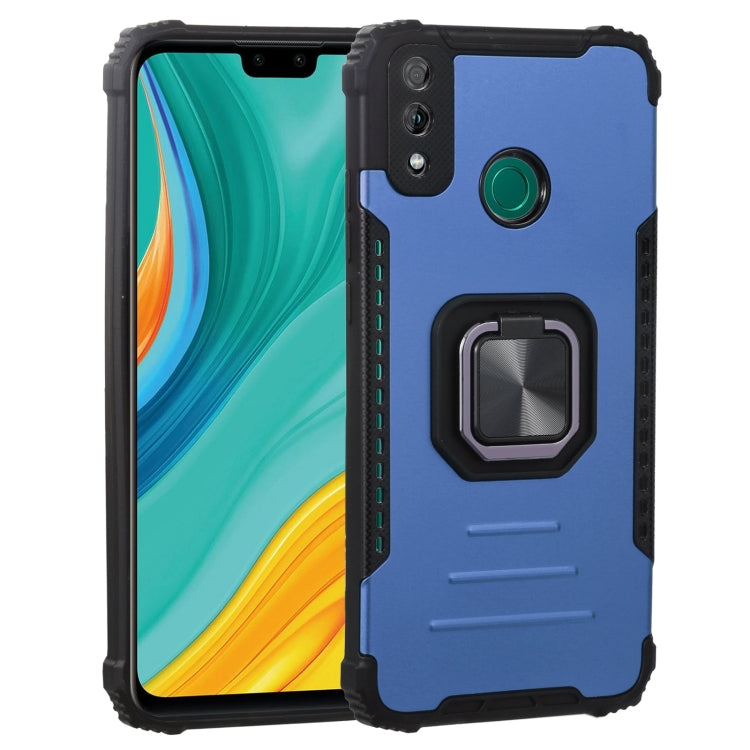 For Huawei Y8s Fierce Warrior Series Armor All-inclusive Shockproof Aluminum Alloy + TPU Protective Case with Ring Holder