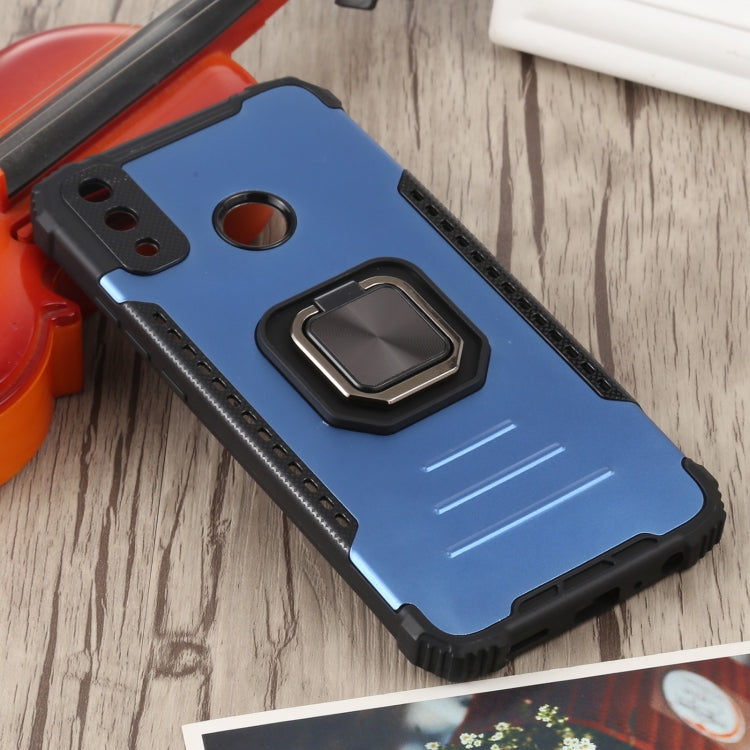 For Huawei Y8s Fierce Warrior Series Armor All-inclusive Shockproof Aluminum Alloy + TPU Protective Case with Ring Holder