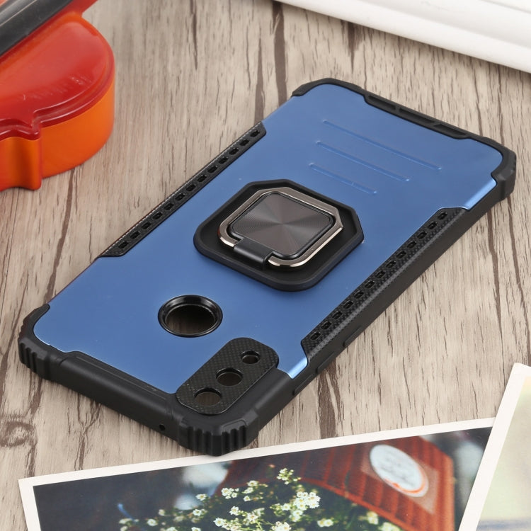 For Huawei Y8s Fierce Warrior Series Armor All-inclusive Shockproof Aluminum Alloy + TPU Protective Case with Ring Holder