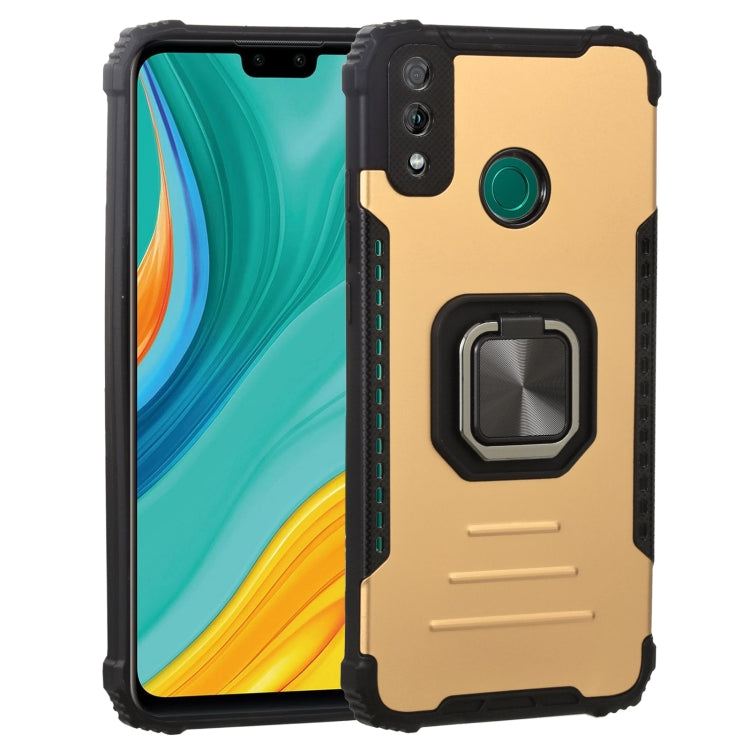 For Huawei Y8s Fierce Warrior Series Armor All-inclusive Shockproof Aluminum Alloy + TPU Protective Case with Ring Holder