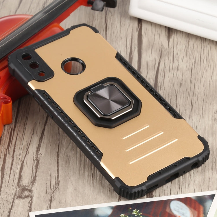 For Huawei Y8s Fierce Warrior Series Armor All-inclusive Shockproof Aluminum Alloy + TPU Protective Case with Ring Holder
