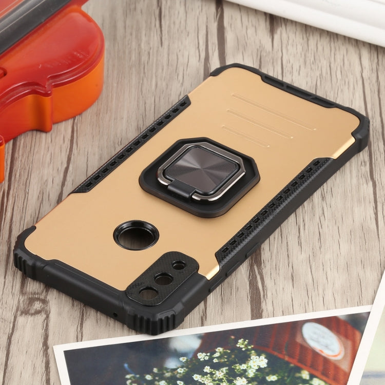 For Huawei Y8s Fierce Warrior Series Armor All-inclusive Shockproof Aluminum Alloy + TPU Protective Case with Ring Holder