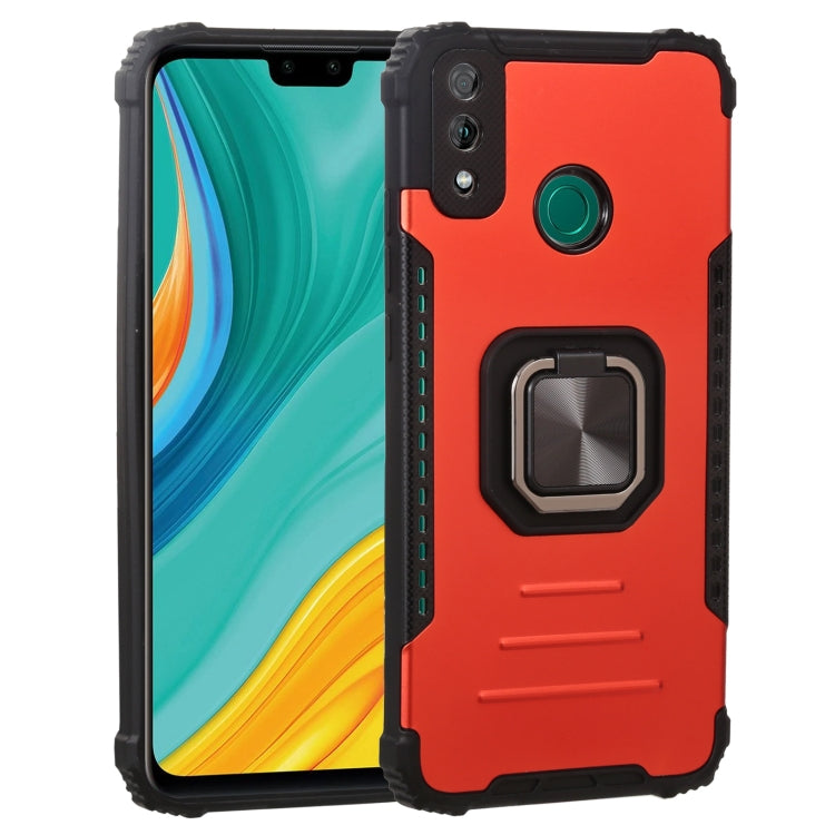 For Huawei Y8s Fierce Warrior Series Armor All-inclusive Shockproof Aluminum Alloy + TPU Protective Case with Ring Holder