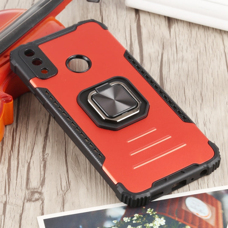 For Huawei Y8s Fierce Warrior Series Armor All-inclusive Shockproof Aluminum Alloy + TPU Protective Case with Ring Holder