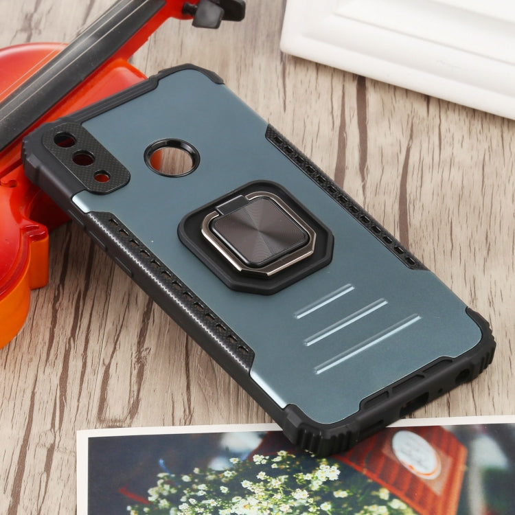 For Huawei Y8s Fierce Warrior Series Armor All-inclusive Shockproof Aluminum Alloy + TPU Protective Case with Ring Holder