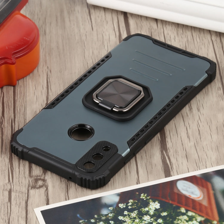 For Huawei Y8s Fierce Warrior Series Armor All-inclusive Shockproof Aluminum Alloy + TPU Protective Case with Ring Holder