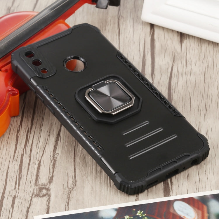 For Huawei Y8s Fierce Warrior Series Armor All-inclusive Shockproof Aluminum Alloy + TPU Protective Case with Ring Holder