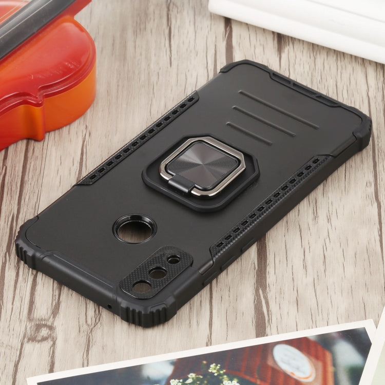 For Huawei Y8s Fierce Warrior Series Armor All-inclusive Shockproof Aluminum Alloy + TPU Protective Case with Ring Holder