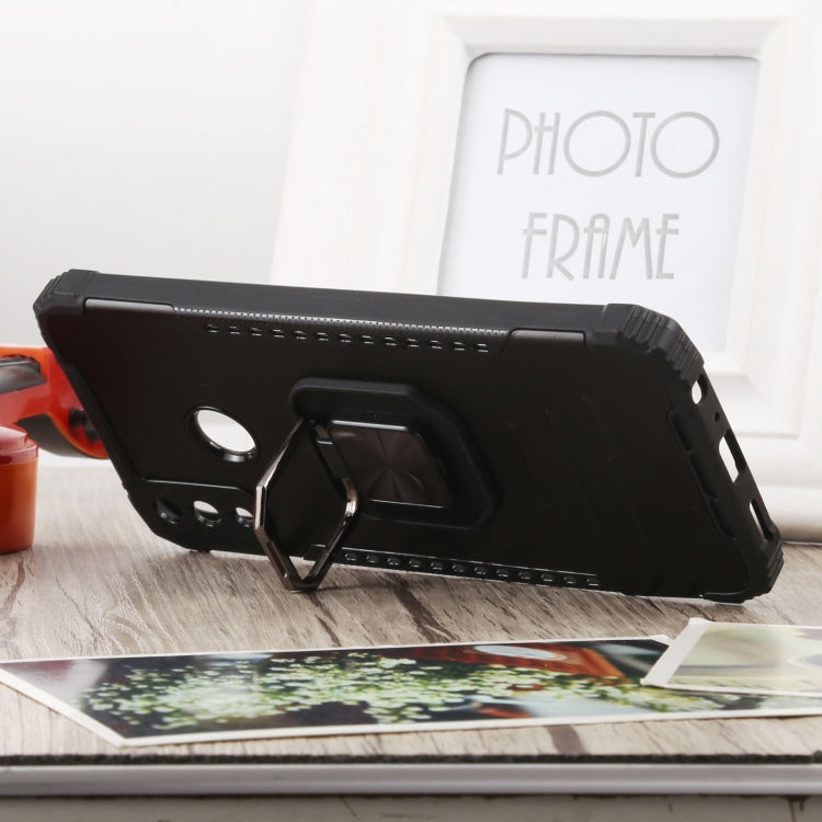 For Huawei Y8s Fierce Warrior Series Armor All-inclusive Shockproof Aluminum Alloy + TPU Protective Case with Ring Holder