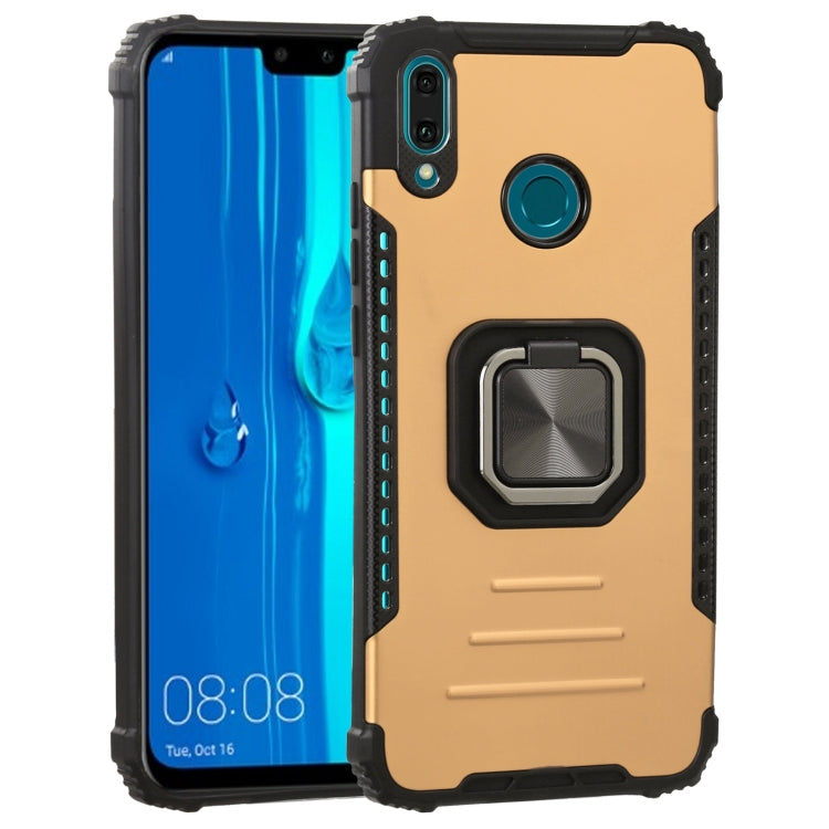 For Huawei Y9 (2019) / Enjoy 9 Plus / Enjoy 20e Fierce Warrior Series Armor All-inclusive Shockproof Aluminum Alloy + TPU Protective Case with Ring Holder