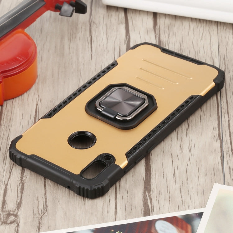 For Huawei Y9 (2019) / Enjoy 9 Plus / Enjoy 20e Fierce Warrior Series Armor All-inclusive Shockproof Aluminum Alloy + TPU Protective Case with Ring Holder