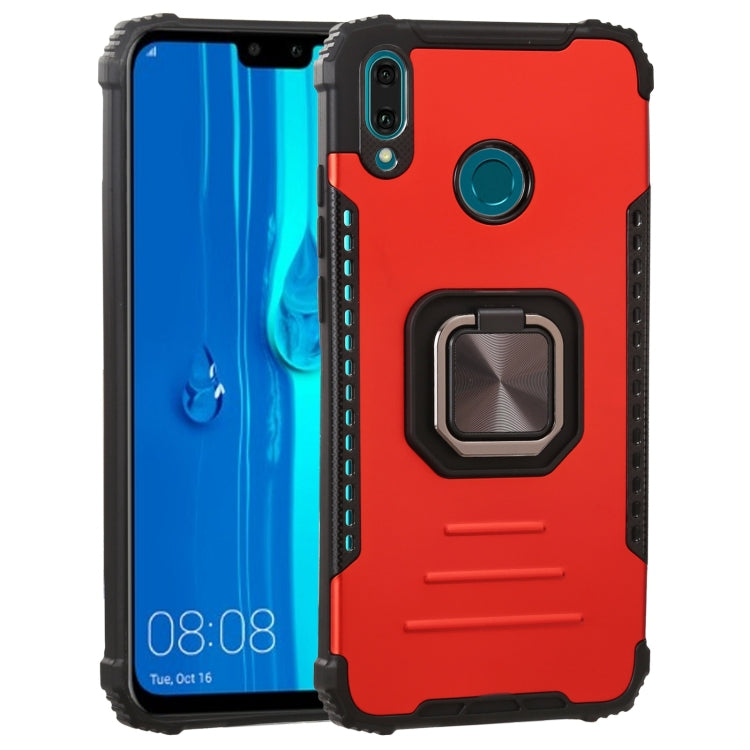 For Huawei Y9 (2019) / Enjoy 9 Plus / Enjoy 20e Fierce Warrior Series Armor All-inclusive Shockproof Aluminum Alloy + TPU Protective Case with Ring Holder