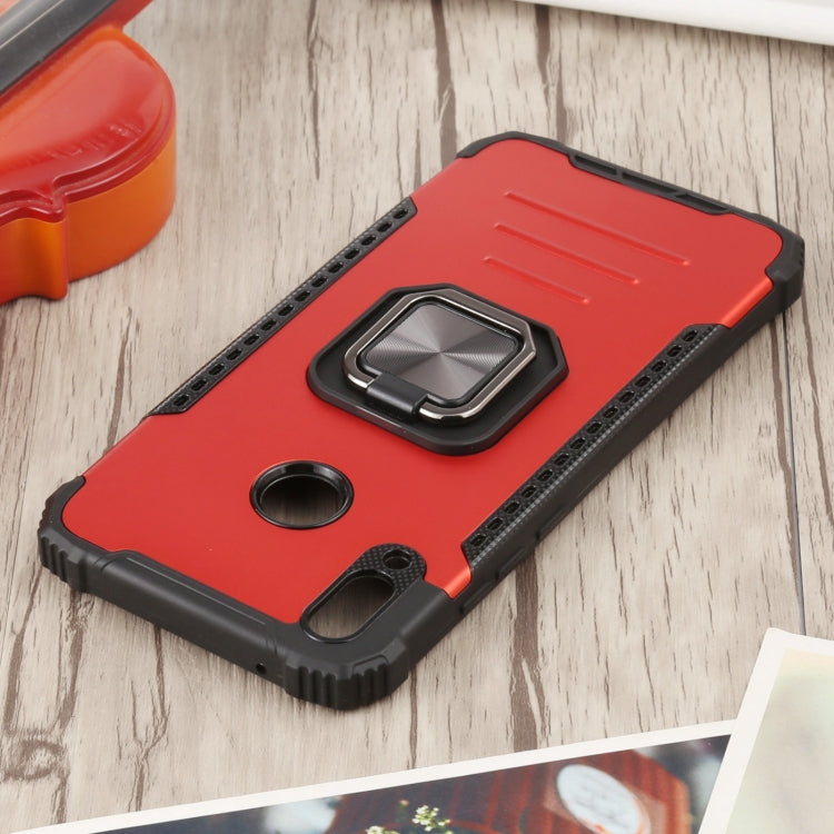 For Huawei Y9 (2019) / Enjoy 9 Plus / Enjoy 20e Fierce Warrior Series Armor All-inclusive Shockproof Aluminum Alloy + TPU Protective Case with Ring Holder