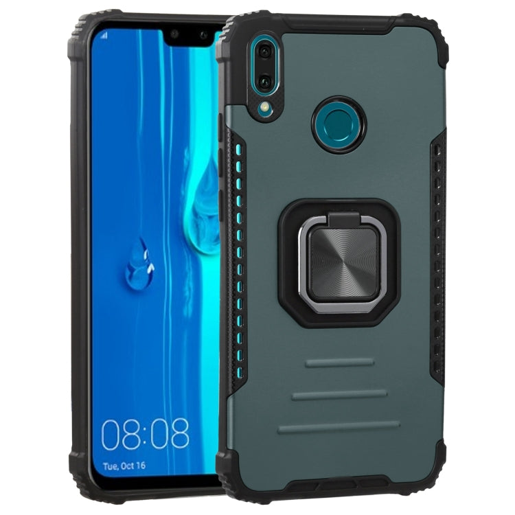 For Huawei Y9 (2019) / Enjoy 9 Plus / Enjoy 20e Fierce Warrior Series Armor All-inclusive Shockproof Aluminum Alloy + TPU Protective Case with Ring Holder