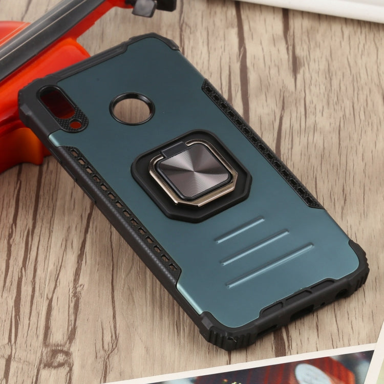 For Huawei Y9 (2019) / Enjoy 9 Plus / Enjoy 20e Fierce Warrior Series Armor All-inclusive Shockproof Aluminum Alloy + TPU Protective Case with Ring Holder