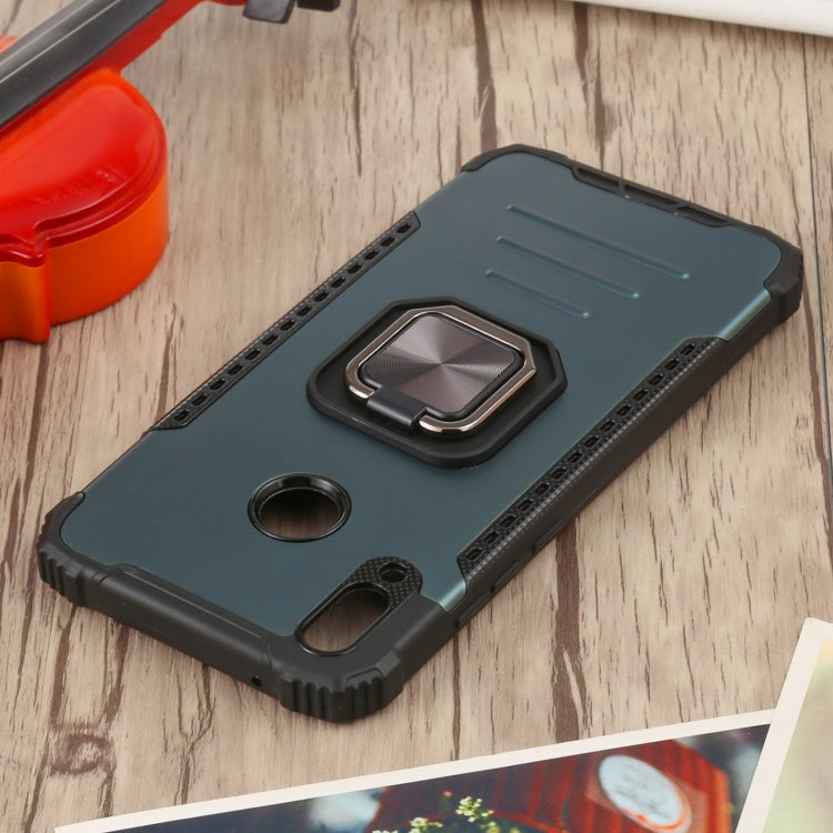 For Huawei Y9 (2019) / Enjoy 9 Plus / Enjoy 20e Fierce Warrior Series Armor All-inclusive Shockproof Aluminum Alloy + TPU Protective Case with Ring Holder