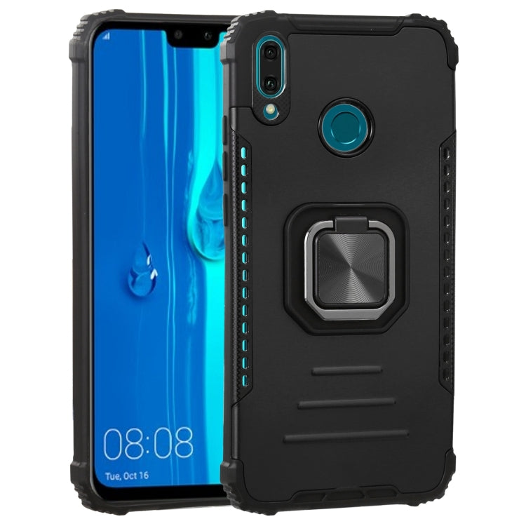 For Huawei Y9 (2019) / Enjoy 9 Plus / Enjoy 20e Fierce Warrior Series Armor All-inclusive Shockproof Aluminum Alloy + TPU Protective Case with Ring Holder