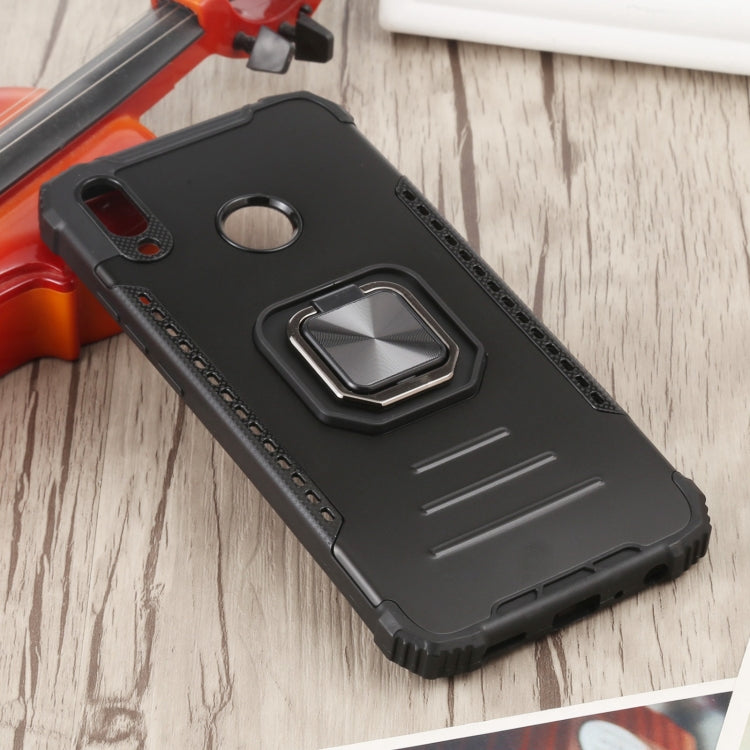 For Huawei Y9 (2019) / Enjoy 9 Plus / Enjoy 20e Fierce Warrior Series Armor All-inclusive Shockproof Aluminum Alloy + TPU Protective Case with Ring Holder