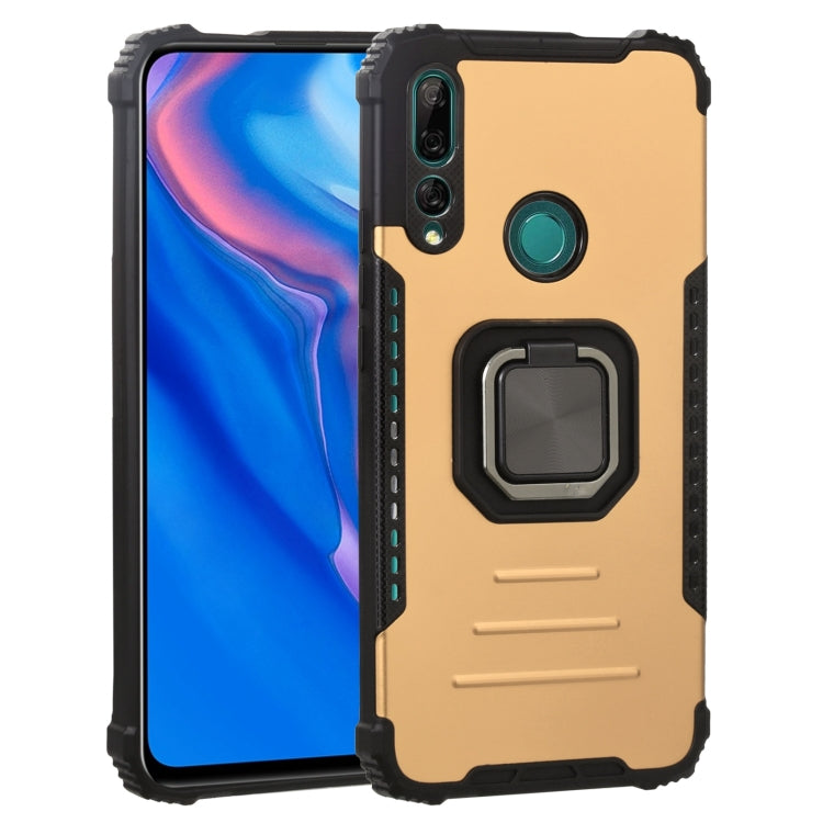 For Huawei Y9 Prime (2019) / Enjoy 10 Plus Fierce Warrior Series Armor All-inclusive Shockproof Aluminum Alloy + TPU Protective Case with Ring Holder