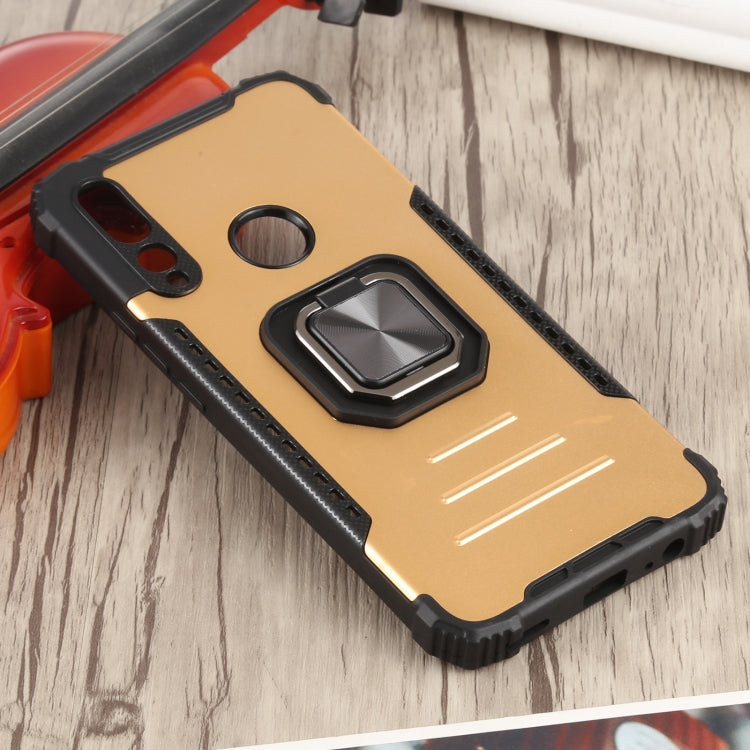 For Huawei Y9 Prime (2019) / Enjoy 10 Plus Fierce Warrior Series Armor All-inclusive Shockproof Aluminum Alloy + TPU Protective Case with Ring Holder