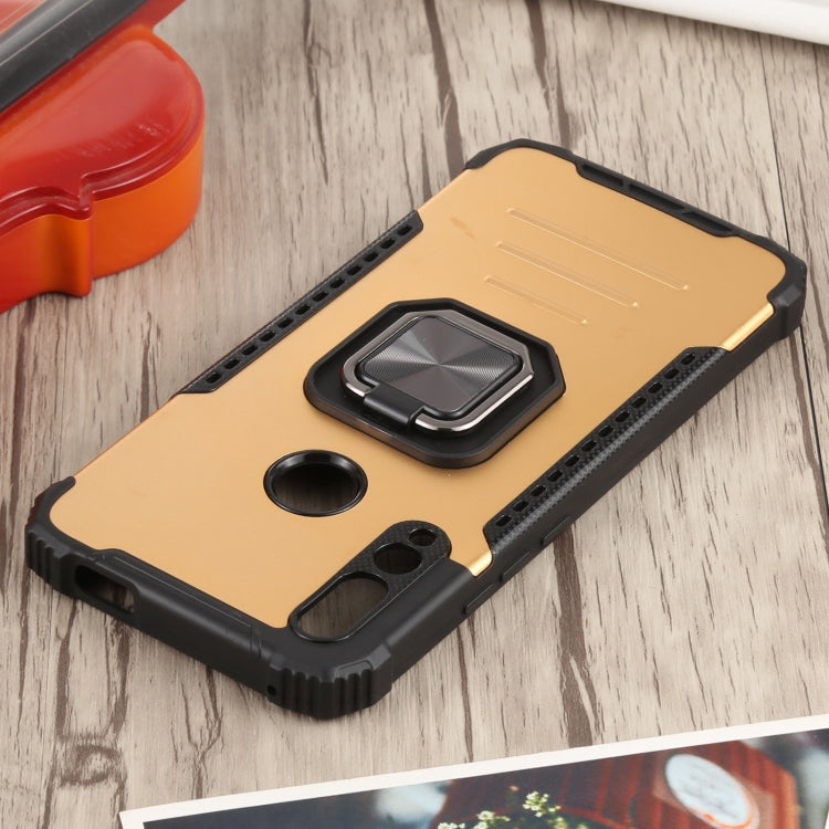 For Huawei Y9 Prime (2019) / Enjoy 10 Plus Fierce Warrior Series Armor All-inclusive Shockproof Aluminum Alloy + TPU Protective Case with Ring Holder