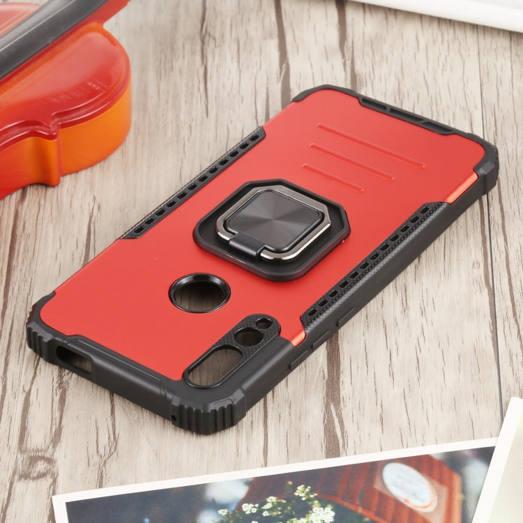 For Huawei Y9 Prime (2019) / Enjoy 10 Plus Fierce Warrior Series Armor All-inclusive Shockproof Aluminum Alloy + TPU Protective Case with Ring Holder
