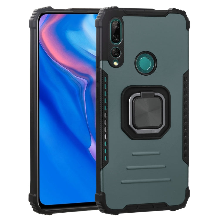 For Huawei Y9 Prime (2019) / Enjoy 10 Plus Fierce Warrior Series Armor All-inclusive Shockproof Aluminum Alloy + TPU Protective Case with Ring Holder