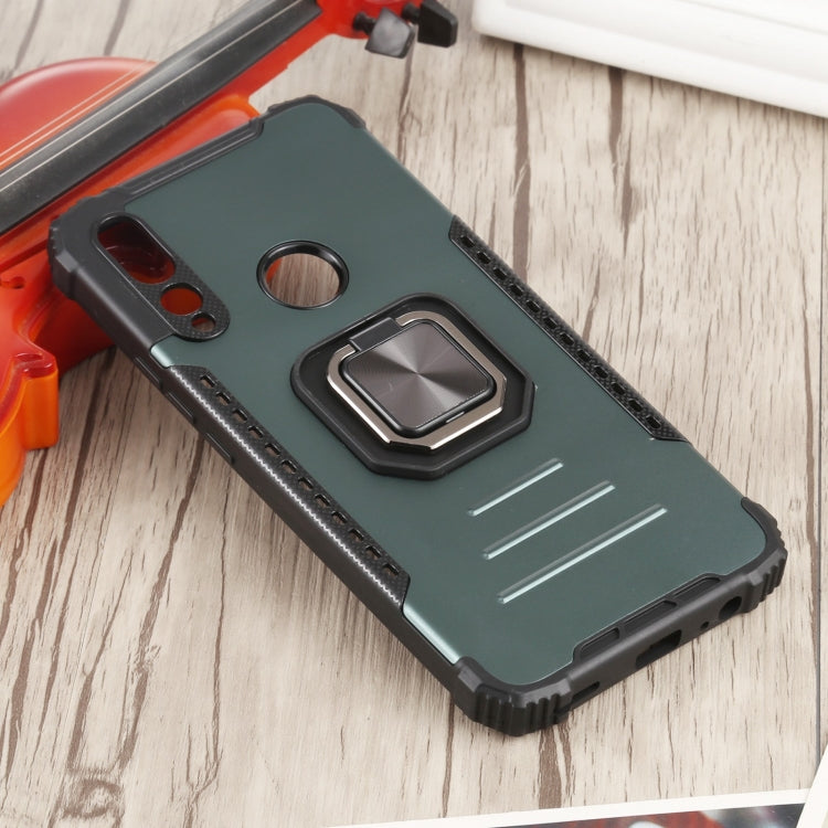 For Huawei Y9 Prime (2019) / Enjoy 10 Plus Fierce Warrior Series Armor All-inclusive Shockproof Aluminum Alloy + TPU Protective Case with Ring Holder