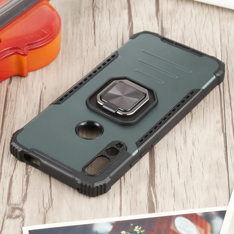 For Huawei Y9 Prime (2019) / Enjoy 10 Plus Fierce Warrior Series Armor All-inclusive Shockproof Aluminum Alloy + TPU Protective Case with Ring Holder