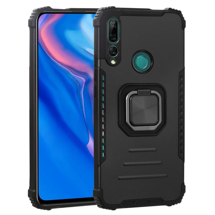 For Huawei Y9 Prime (2019) / Enjoy 10 Plus Fierce Warrior Series Armor All-inclusive Shockproof Aluminum Alloy + TPU Protective Case with Ring Holder